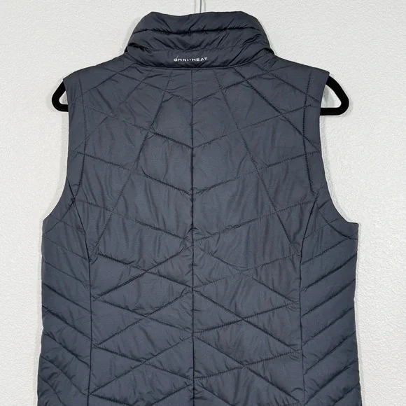 Columbia long quilted Vest Omni heat size large black Heavenly II Long Vest - Picture 7 of 14